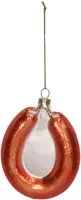 HD Collection glazen kerst ornament rookworst 12cm bruin - afbeelding 2