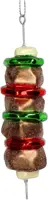 HD Collection glazen kerst ornament shashlik 12.5cm multi kopen?
