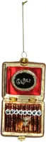 HD Collection glazen kerst ornament sigaretten 12.5cm rood - afbeelding 3