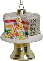 HD Collection glazen kerst ornament taart 9cm multi kopen?