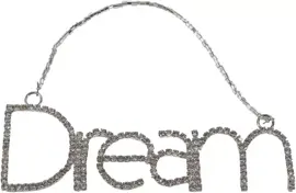 HD Collection glazen kerst ornament tekst 'dream' 12.5cm zilver  kopen?