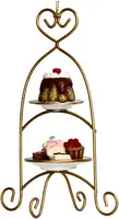 HD Collection kunststof kerst ornament high tea 12cm goud kopen?