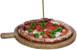 HD Collection kunststof kerst ornament italiaanse pizza 1.5cm multi kopen?
