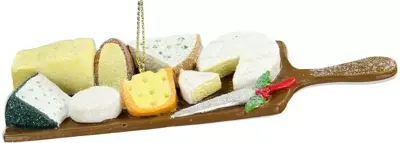 HD Collection kunststof kerst ornament kaasplank 2cm multi - afbeelding 1