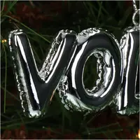 HD Collection kunststof kerst ornament tekst 'vodka' 3.5cm zilver  - afbeelding 3