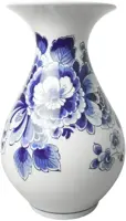 Heinen Delfts Blauw buikvaas keramiek bloem 15x23.5cm delfts blauw kopen?