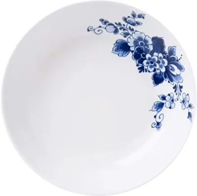 Heinen Delfts Blauw diepbord keramiek paauw 20x4.5cm delfts blauw 