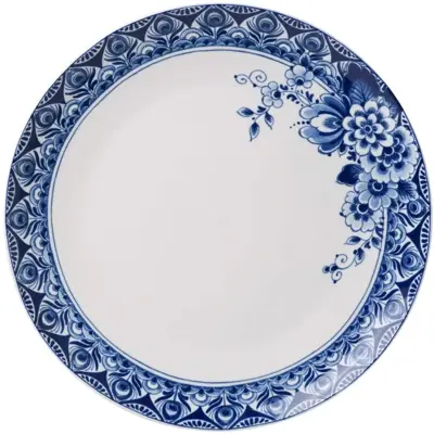 Heinen Delfts Blauw dinerbord keramiek paauw 27x2.5cm delfts blauw 