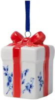 Heinen Delfts Blauw keramieken kerst ornament cadeautje 6.5cm delfts blauw