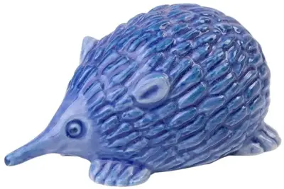 Heinen Delfts Blauw miniatuur ornament keramiek egel 6x3.5x3.5cm delfts blauw