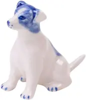 Heinen Delfts Blauw miniatuur ornament keramiek jack russel 5.5x2.5x5cm delfts blauw kopen?