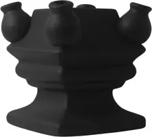 Heinen Delfts Blauw modulaire vaas keramiek bodem 15x15x17cm zwart kopen?