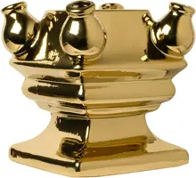 Heinen Delfts Blauw modulaire vaas keramiek bodem 15x15x17cm goud kopen?