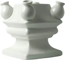 Heinen Delfts Blauw modulaire vaas keramiek bodem 15x15x17cm wit kopen?