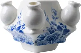 Heinen Delfts Blauw modulaire vaas keramiek grote bloem midden 13x13x10cm delfts blauw kopen?