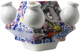 Heinen Delfts Blauw modulaire vaas keramiek loes van delft midden 13x13x10cm delfts blauw kopen?