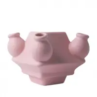 Heinen Delfts Blauw modulaire vaas keramiek midden 13x13x10cm roze kopen?