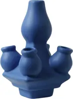 Heinen Delfts Blauw modulaire vaas keramiek olympisch top 9x9x15cm blauw kopen?