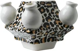 Heinen Delfts Blauw modulaire vaas keramiek panter midden 13x13x10cm multi kopen?