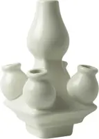 Heinen Delfts Blauw modulaire vaas keramiek top 9x9x15cm wit kopen?