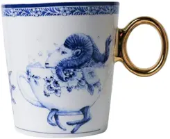 Heinen Delfts Blauw mok keramiek redmer hoekstra sterrenbeeld ram 8.5x9.5cm delfts blauw  kopen?