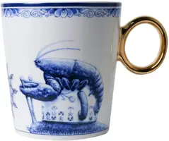 Heinen Delfts Blauw mok keramiek redmer hoekstra sterrenbeeld kreeft 8.5x9.5cm delfts blauw  kopen?