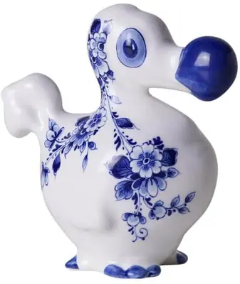 Heinen Delfts Blauw ornament keramiek de blauwe dodo 0x0x8cm delfts blauw