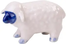 Heinen Delfts Blauw ornament keramiek schaap 5.5x2x3.5cm delfts blauw kopen?