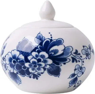 Heinen Delfts Blauw suikerpot keramiek paauw 10.5x10cm delfts blauw 