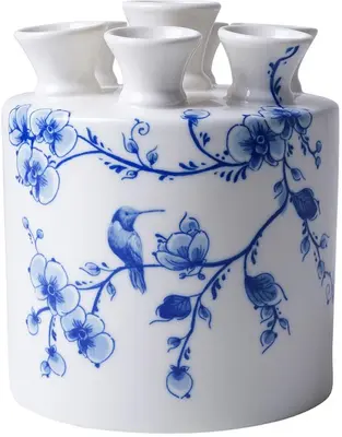 Heinen Delfts Blauw tulpenvaas keramiek orchidee 13x15cm delfts blauw