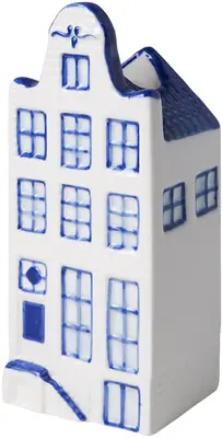 Heinen Delfts Blauw vaas keramiek klokgevel 0x0x15cm delfts blauw