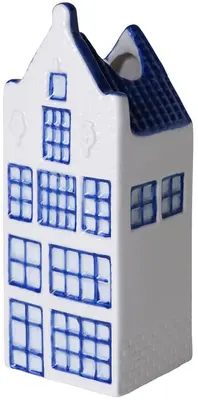 Heinen Delfts Blauw vaas keramiek tuitgevel 0x0x14cm delfts blauw