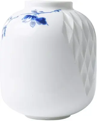 Heinen Delfts Blauw vaas keramiek vouw 7x8.5cm delfts blauw