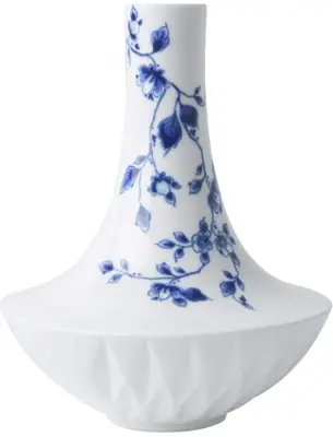 Heinen Delfts Blauw vaas keramiek vouw 9x12cm delfts blauw