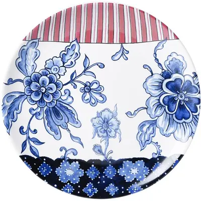 Heinen Delfts Blauw wandbord keramiek delftse sits 20.5cm delfts blauw 
