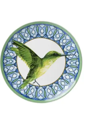 Heinen Delfts Blauw wandbord keramiek mandala kolibrie 20cm delfts blauw 