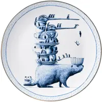 Heinen Delfts Blauw wandbord keramiek redmer hoekstra bever 31cm delfts blauw  kopen?