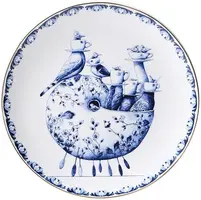 Heinen Delfts Blauw wandbord keramiek slak 20.5cm delfts blauw  kopen?