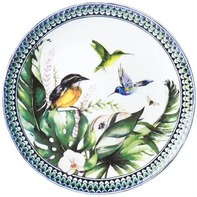 Heinen Delfts Blauw wandbord keramiek suikerdiefje 26.5cm delfts blauw 
