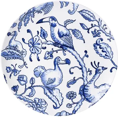 Heinen Delfts Blauw wandbord keramiek vrije vogels 20.5cm delfts blauw 