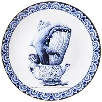 Heinen Delfts Blauw wandbord keramiek walvis 31cm delfts blauw  kopen?