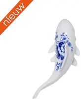 Heinen Delfts Blauw wandornament keramiek vis 19x11cm delfts blauw kopen?