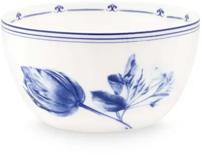 Heinen Delfts Blauw yoghurtschaaltje keramiek tulp 12x6.5cm delfts blauw 