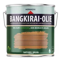 Hermadix bangkirai-olie mat 2500 ml natuurlijk/naturel