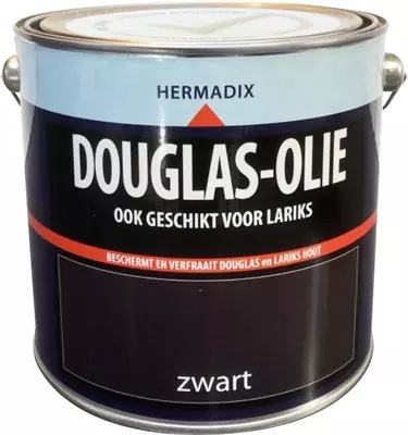  Hermadix douglas-olie mat 2500 ml zwart