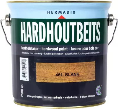  Hermadix hardhoutbeits zijdeglans 2500 ml blank (461)