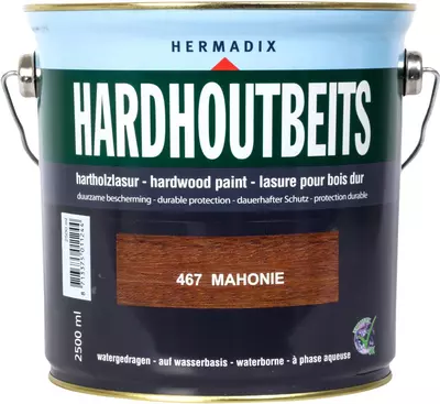 Hermadix hardhoutbeits zijdeglans 2500 ml mahonie (467)