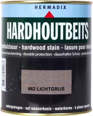 Hermadix hardhoutbeits zijdeglans 750 ml licht grijs (462)