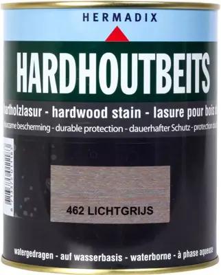 Hermadix hardhoutbeits zijdeglans 750 ml licht grijs (462)