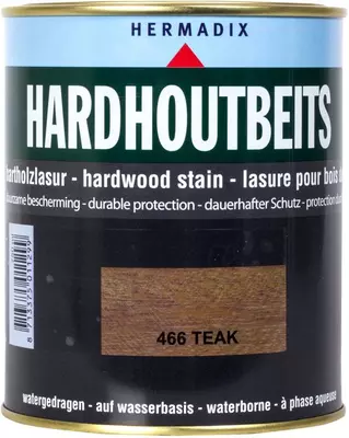 Hermadix hardhoutbeits zijdeglans 750 ml teak (466)